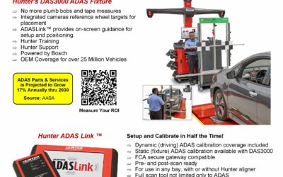 Maximize Your ADAS Service Opportunities with Hunter’s ADAS & Scan Tool Package