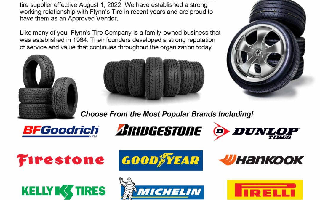 Flynn’s Tire Is Now the Exclusive Approved Tire Supplier for Warehouse Distributors
